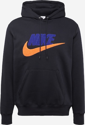 Bluză de molton 'CLUB' de la Nike Sportswear pe negru: față