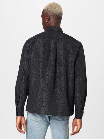 Soulland Comfort fit Button Up Shirt 'Vit' in Black