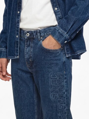 KARL LAGERFELD JEANS Regularen Kavbojke | modra barva