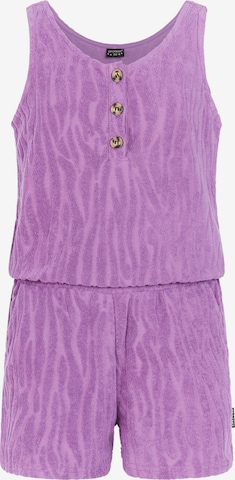 PROTEST Overall 'PRTFav JR' in Lila: voorkant