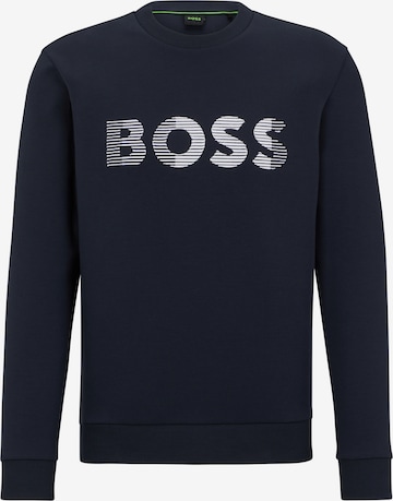 BOSS Sweatshirt 'Salbo' in Blue: front