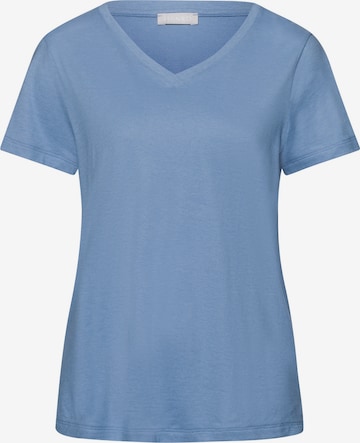 Hanro - Camisa 'Sleep & Lounge' em azul: frente