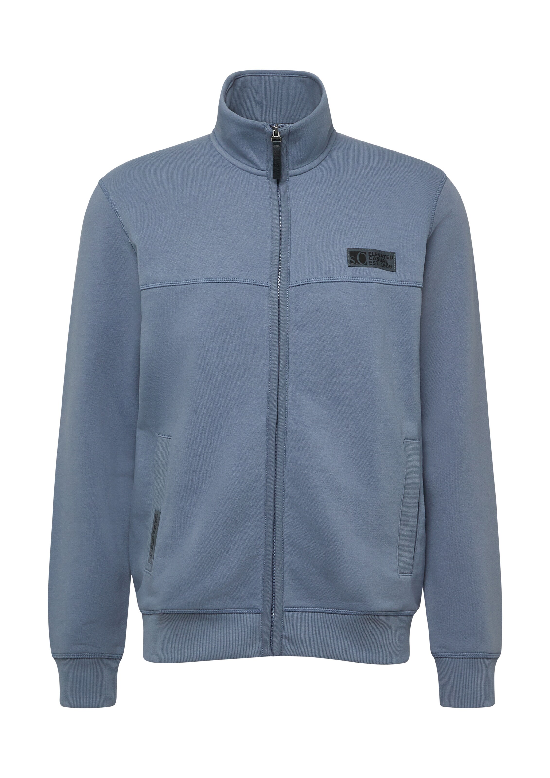 s.Oliver - Casaco em moletão em azul: frente