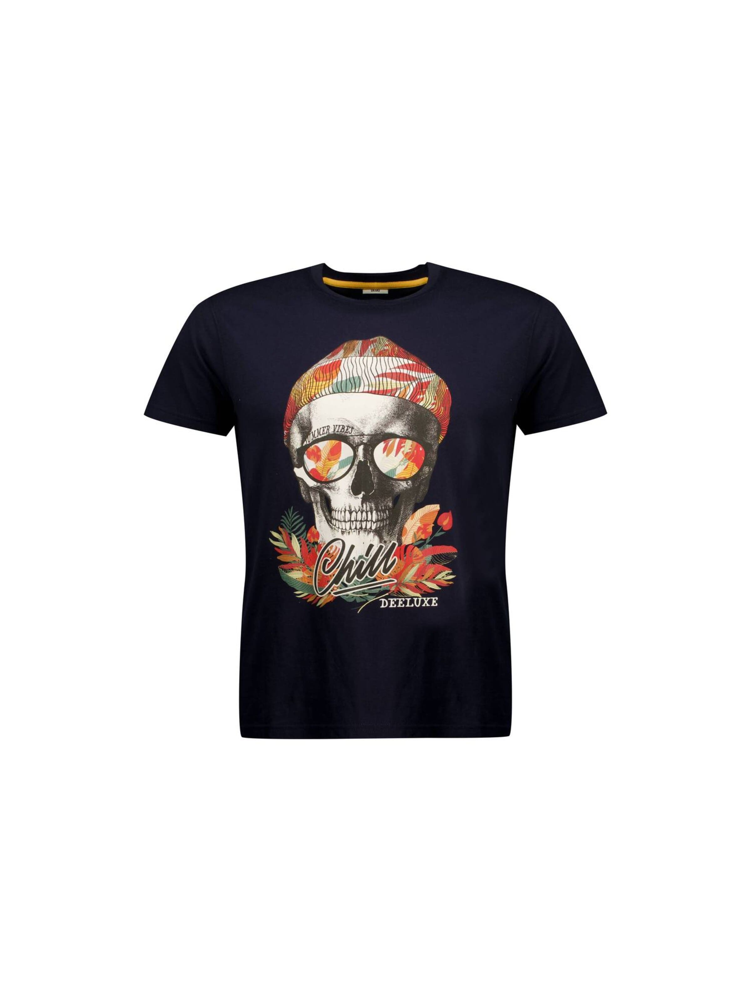 Deeluxe T-Shirt 'Jek' in Blau: Vorderseite