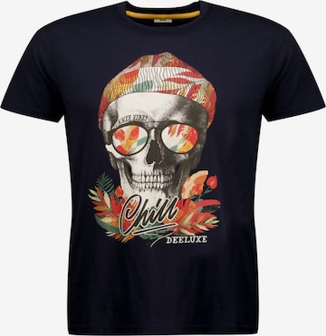 Deeluxe T-Shirt 'Jek' in Blau: Vorderseite