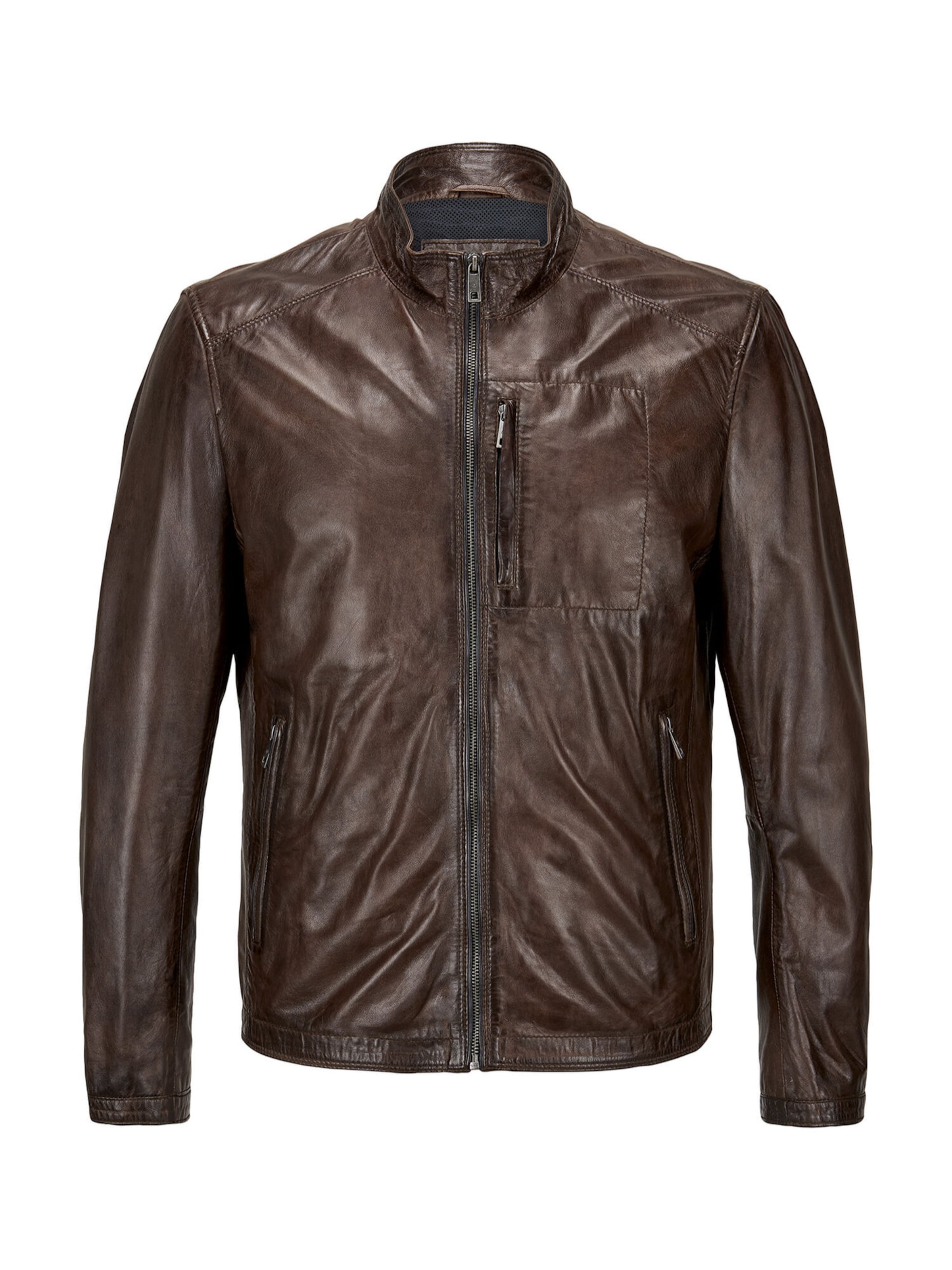 Veste mi-saison 'MSJumper' MILESTONE en marron : devant