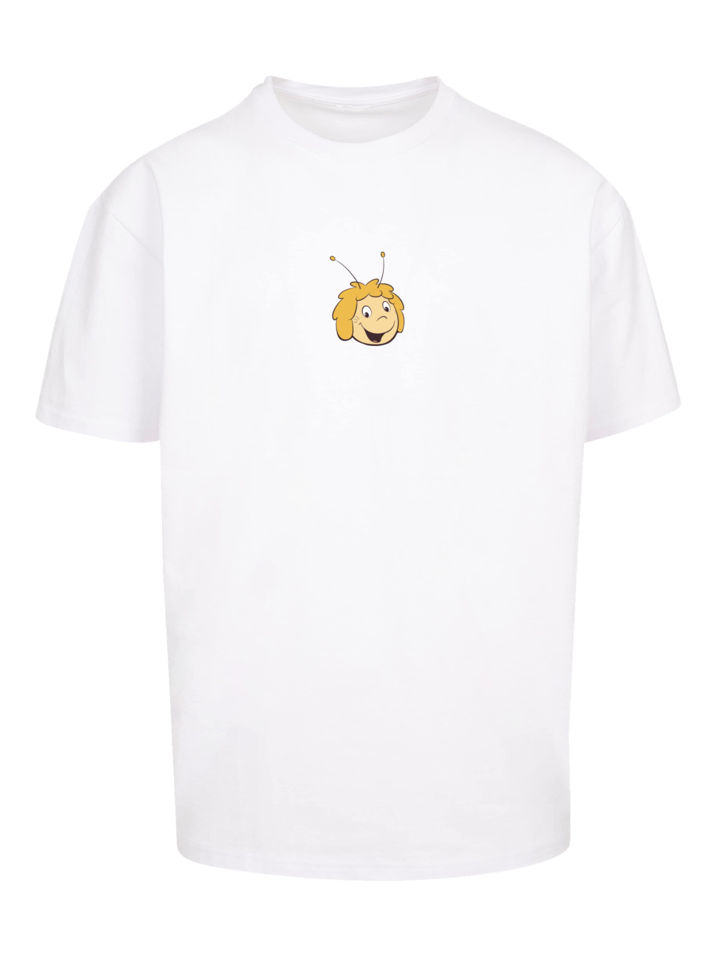 F4NT4STIC T-Shirt 'Die Biene Maja' in Weiß: Vorderseite