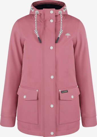 Veste fonctionnelle Schmuddelwedda en rose : devant