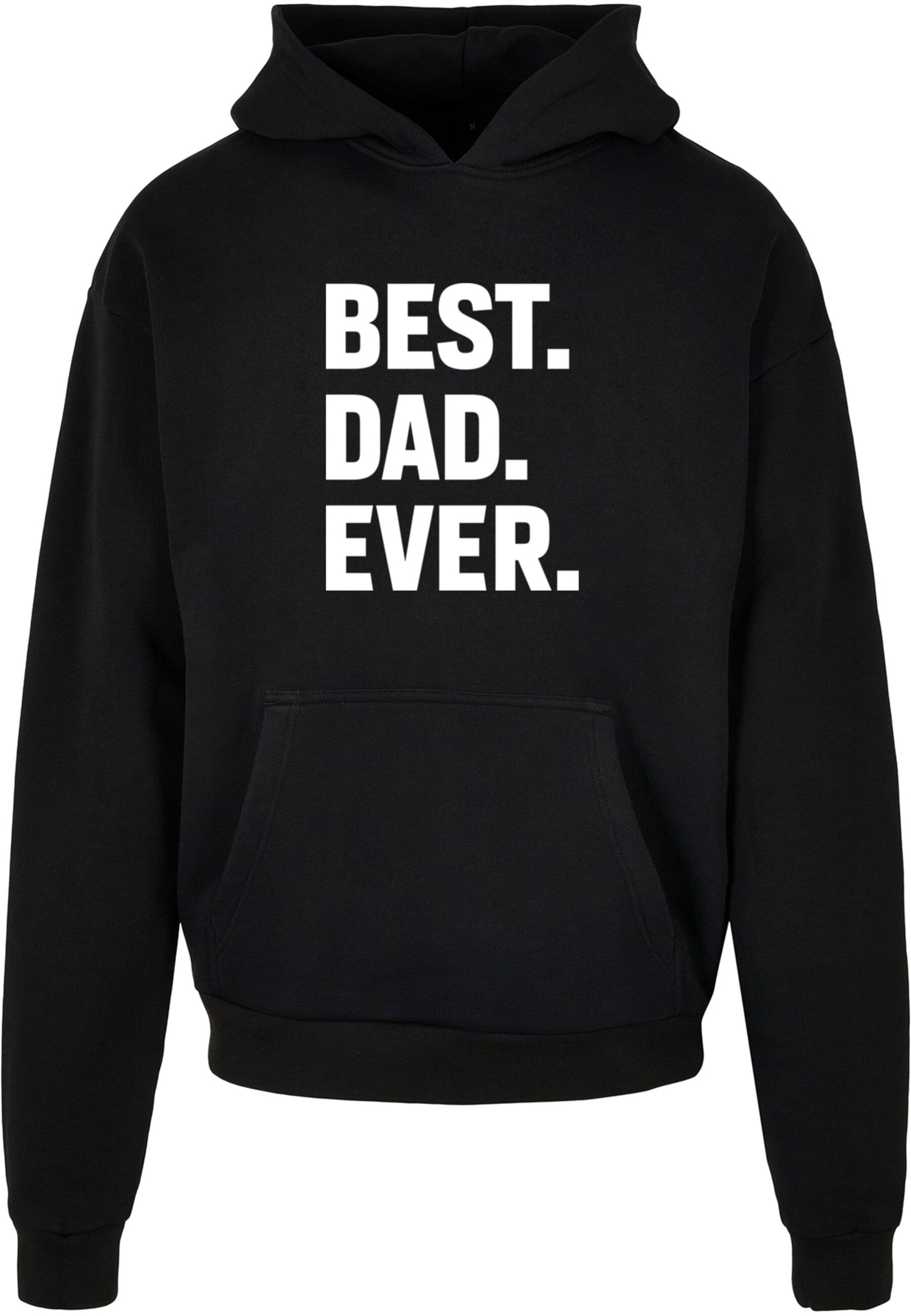 Merchcode Sweatshirt 'Fathers Day - Best Dad Ever' in Schwarz: Vorderseite
