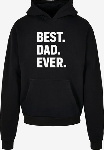 Merchcode Sweatshirt 'Fathers Day - Best Dad Ever' in Black: front