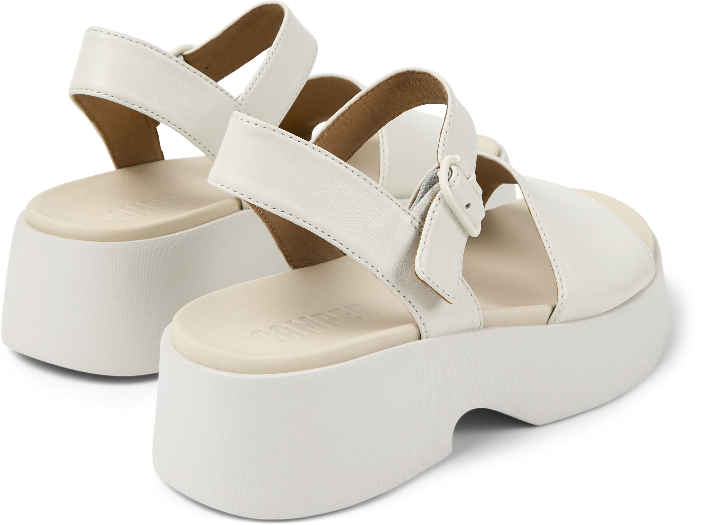 CAMPER Strap Sandals ' Tasha ' in White