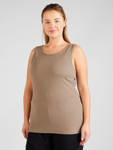 ONLY Carmakoma Top 'KENYA' in Brown: front