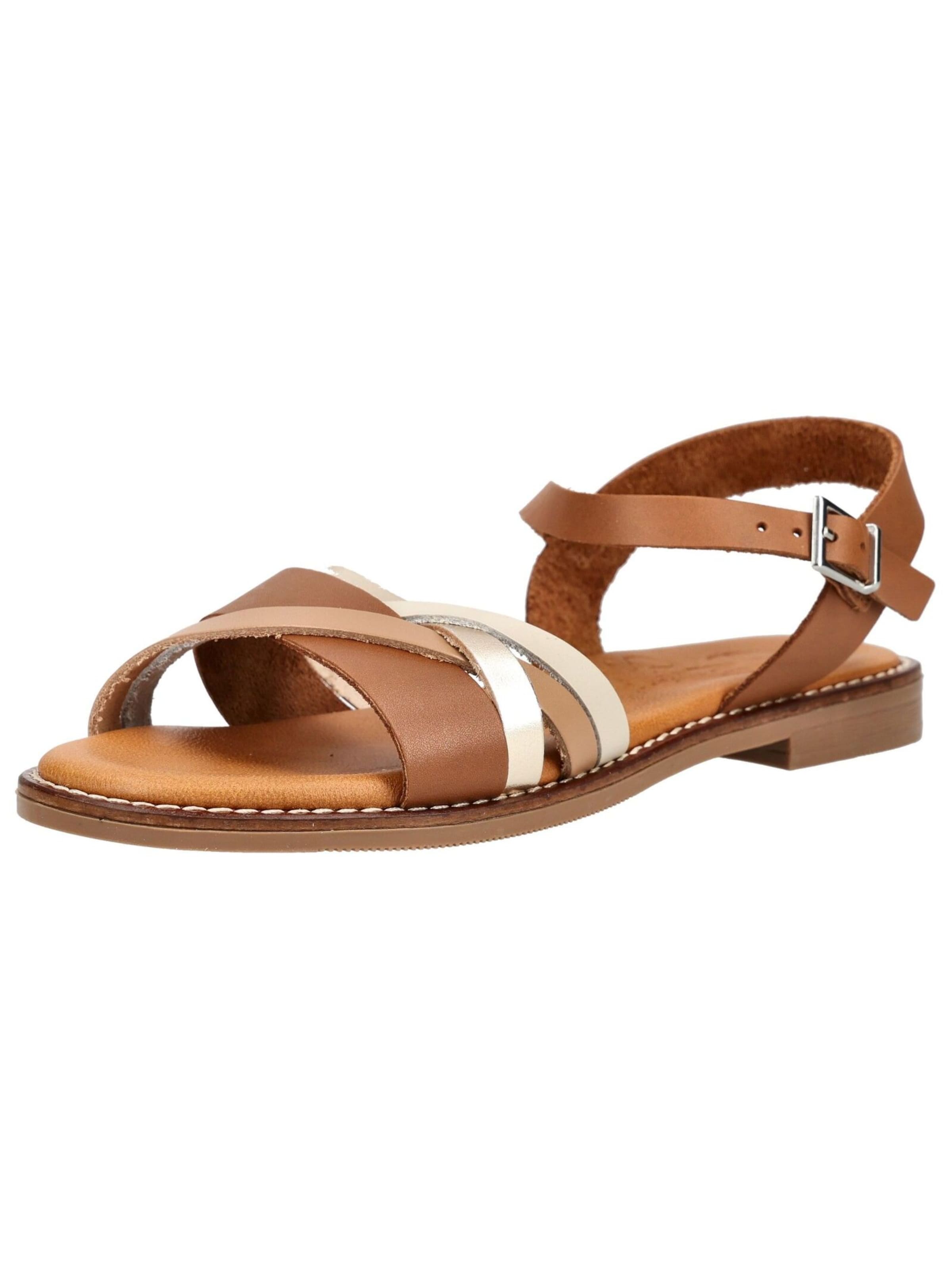 Oh! My Sandals Riemensandale in Braun: Vorderseite