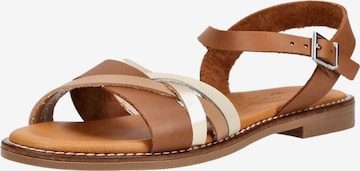 Oh! My Sandals Riemensandale in Braun: Vorderseite