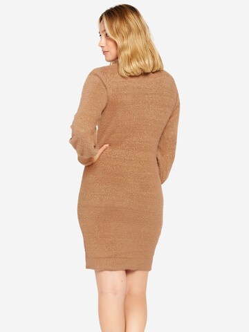 LolaLiza Strickkleid in Braun