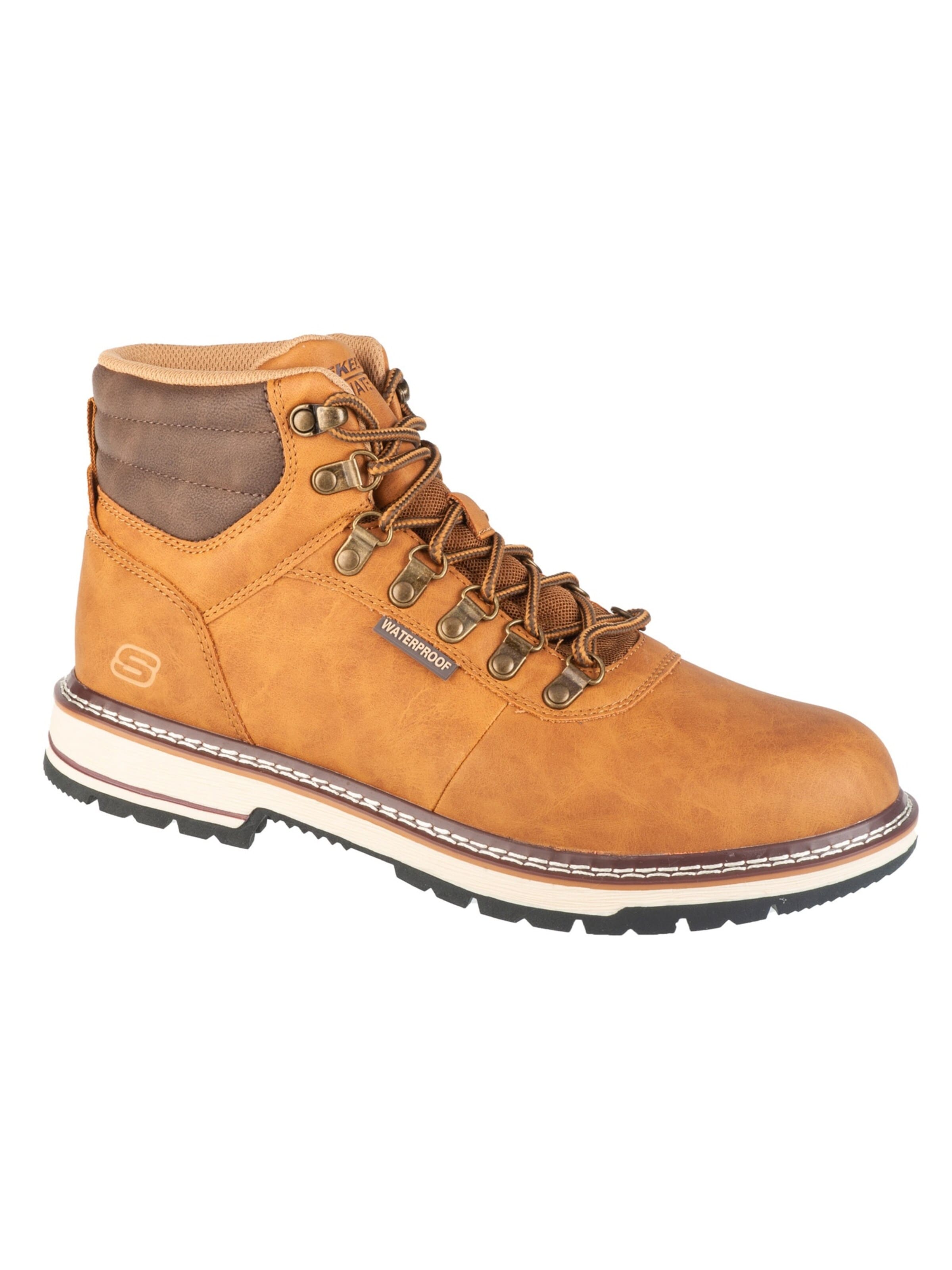 SKECHERS Veterboots 'Skechers Corado - Jaxx' in Bruin: voorkant