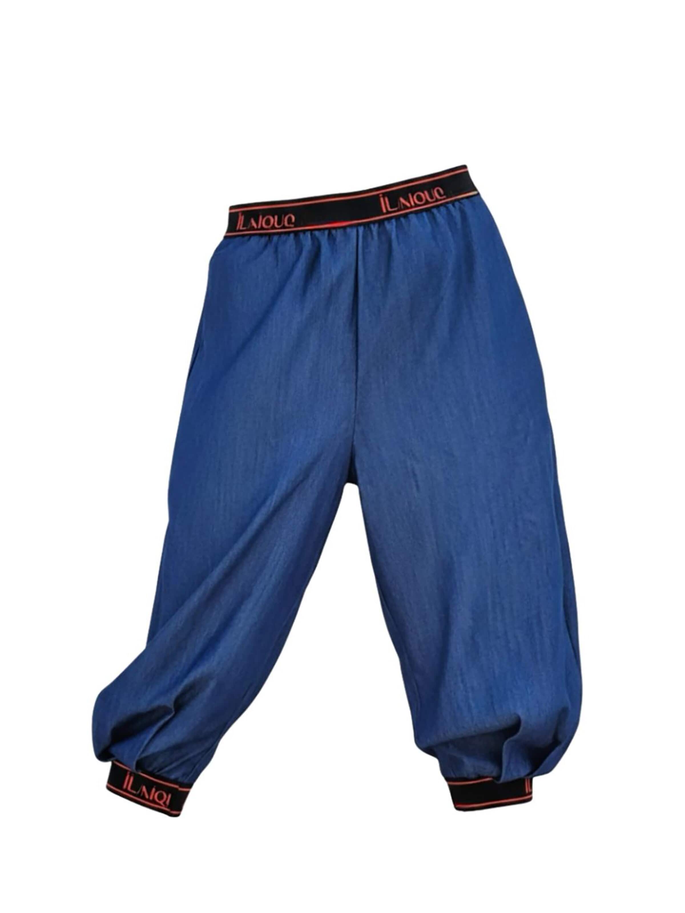 IUnique Regular Byxa 'Pantalon pirat 3/4, denim, albastru' i blå: framsida