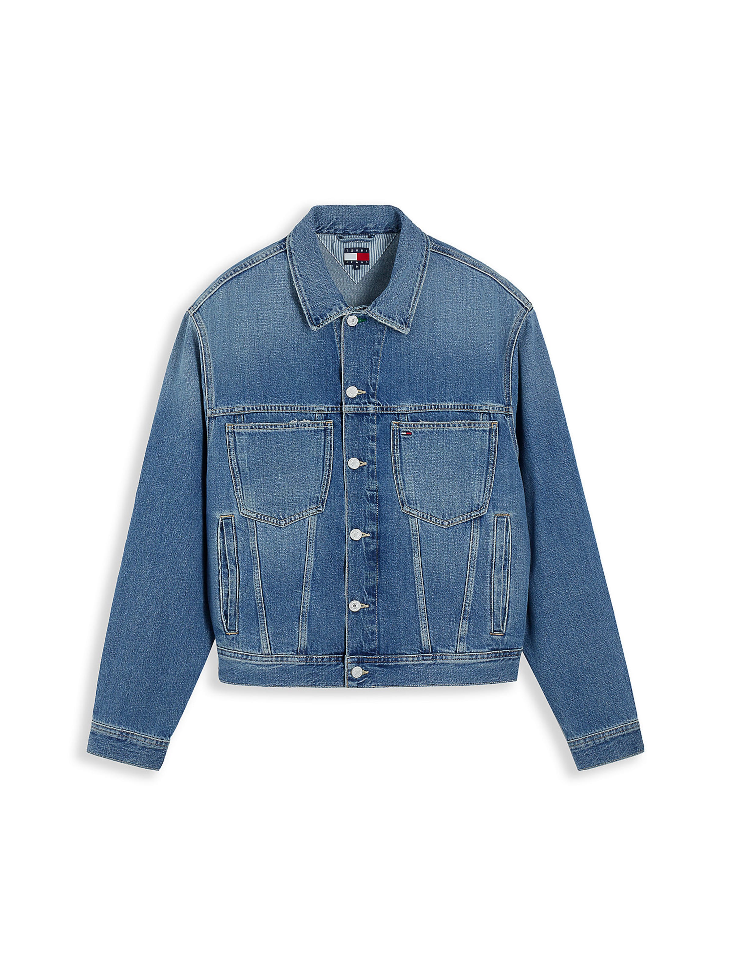 Veste mi-saison Tommy Jeans en bleu : devant