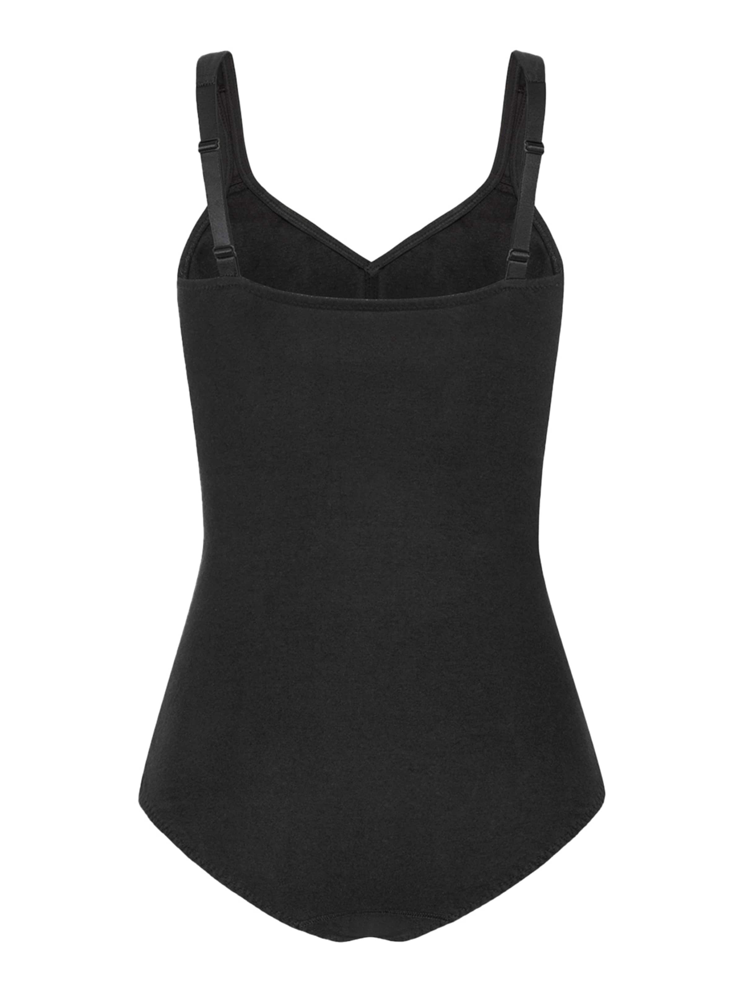 Erlich Textil Body 'Magdalena' in Zwart