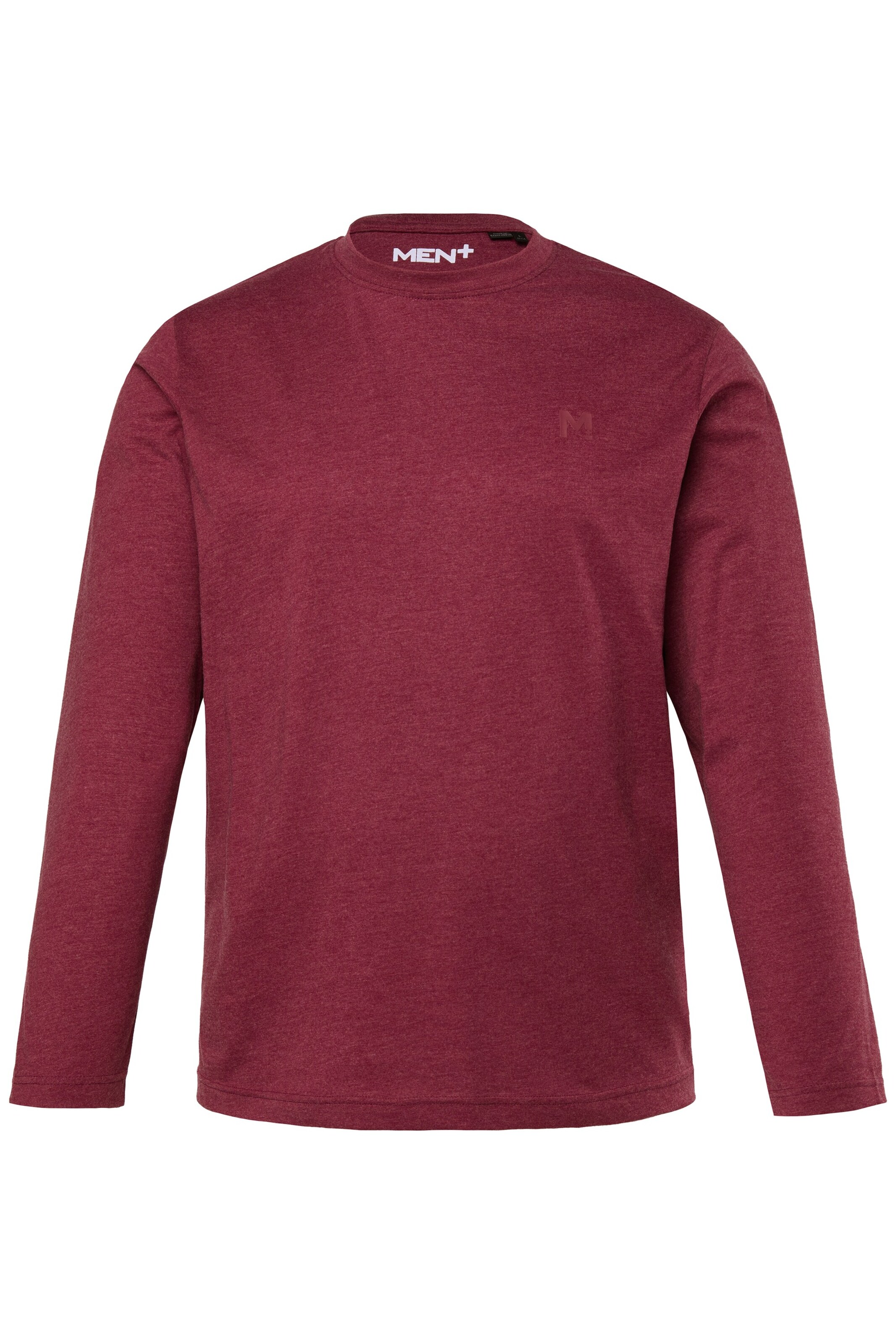 Men Plus Shirt in Rot: Vorderseite