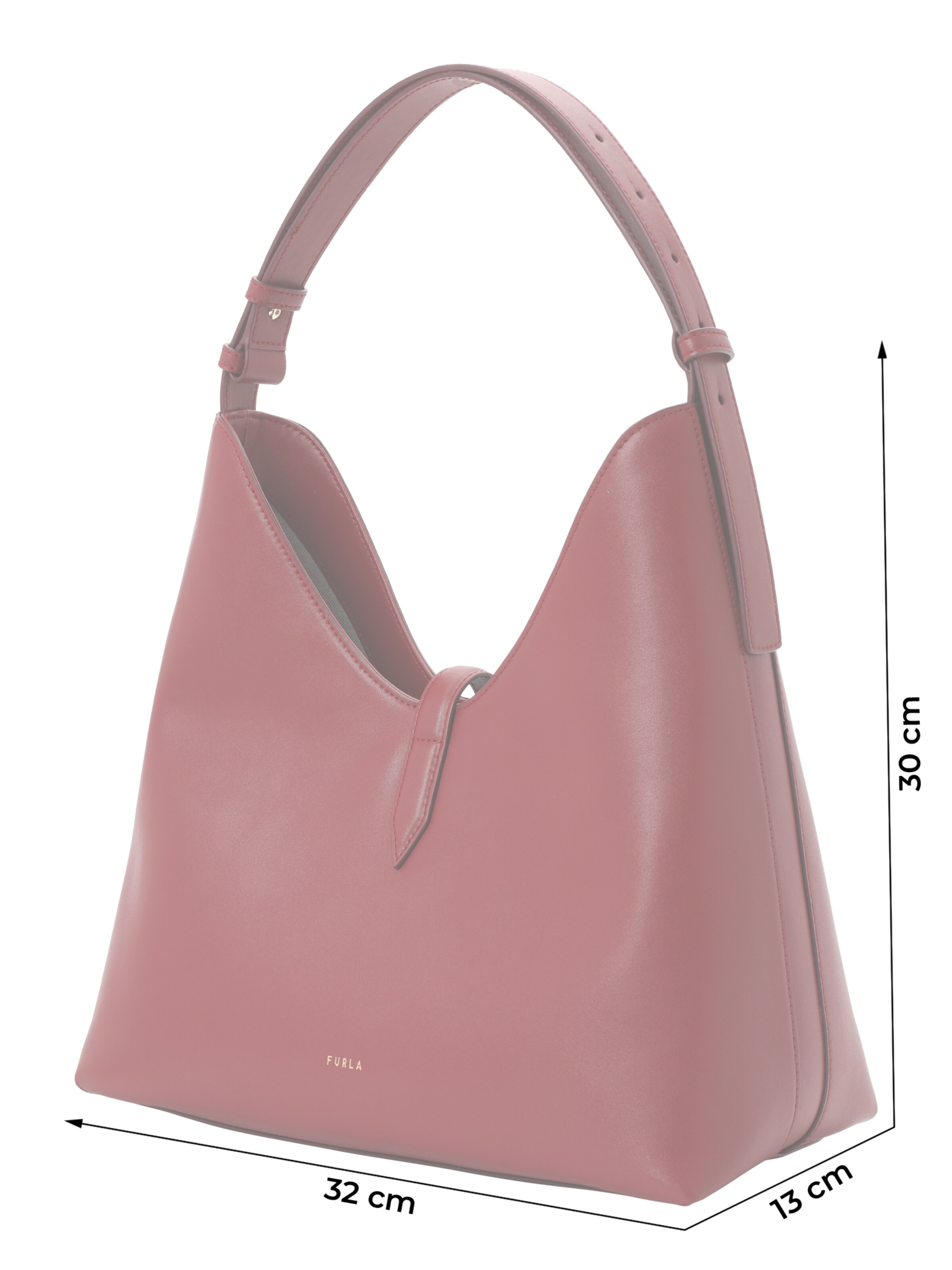 FURLA Axelremsväska 'GOCCIA' i röd