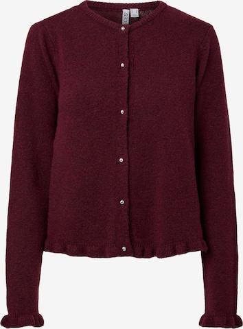 PIECES Cardigan 'PCAmos' i rød: forside