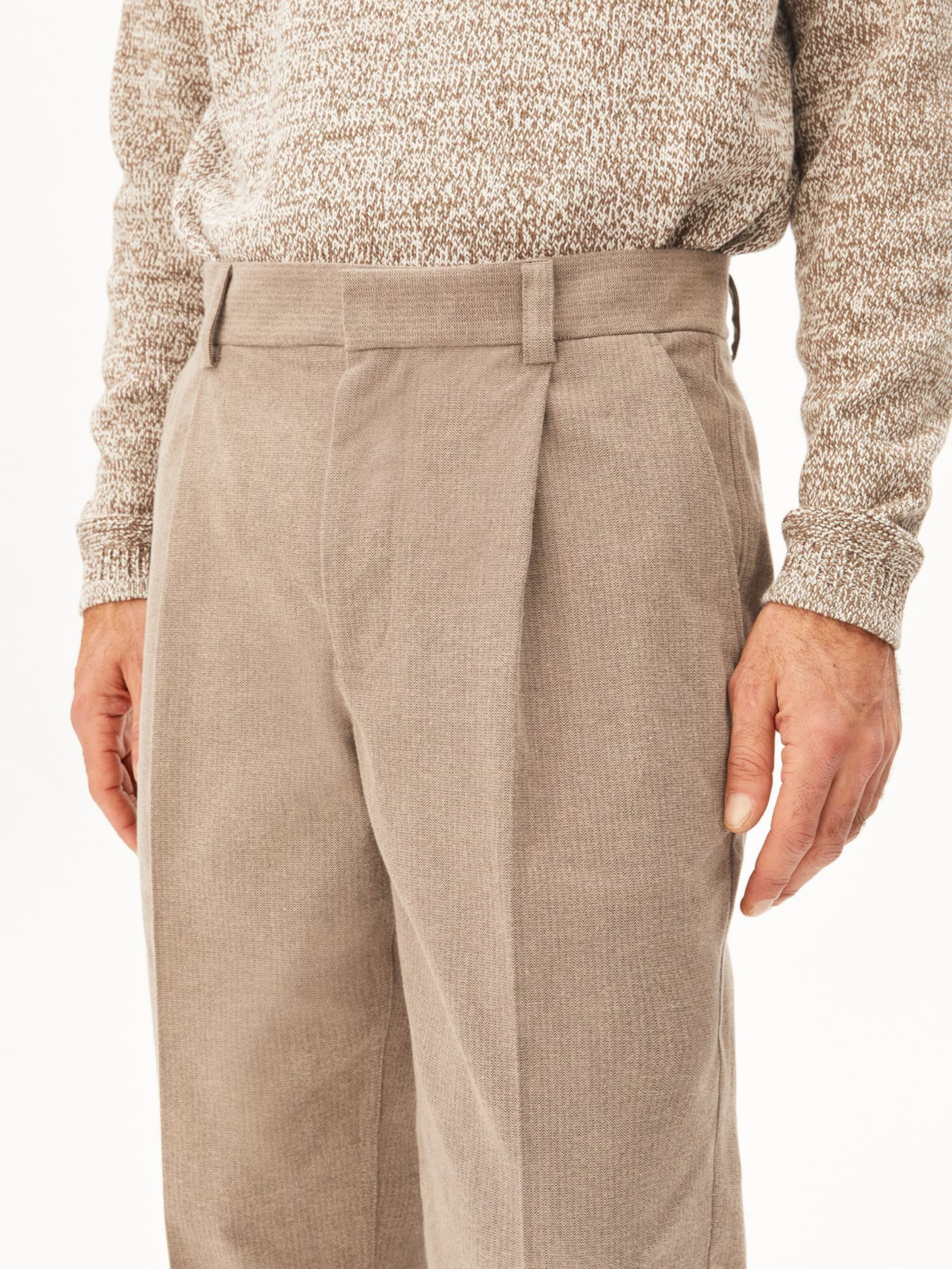 ARMEDANGELS Regular Hose TAAMIR STRUCTURE in Beige