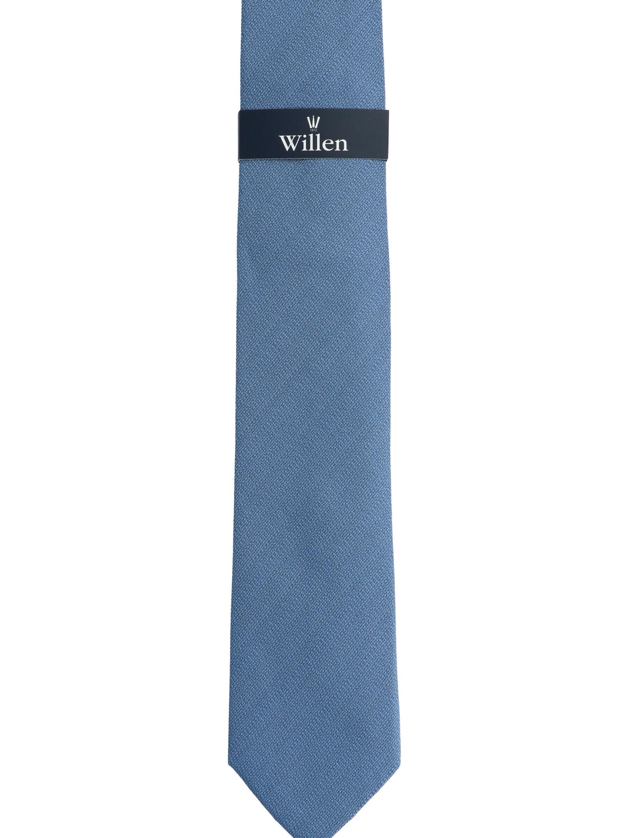 WILLEN Tie 'Uni Struktur' in Blue