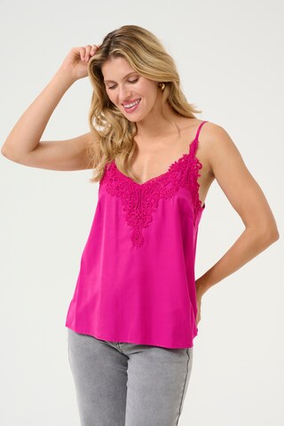 Haut 'Anna' Cream en rose : devant