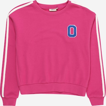 KIDS ONLY Sweatshirt 'SELINA' in Pink: predná strana