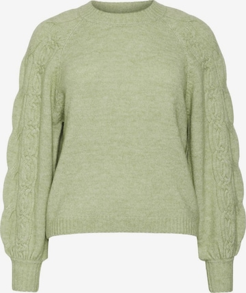 Vero Moda Curve Sweater in Green: front