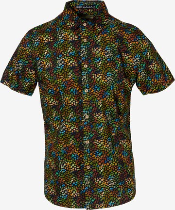 KOROSHI - Regular Fit Camisa em mistura de cores: frente