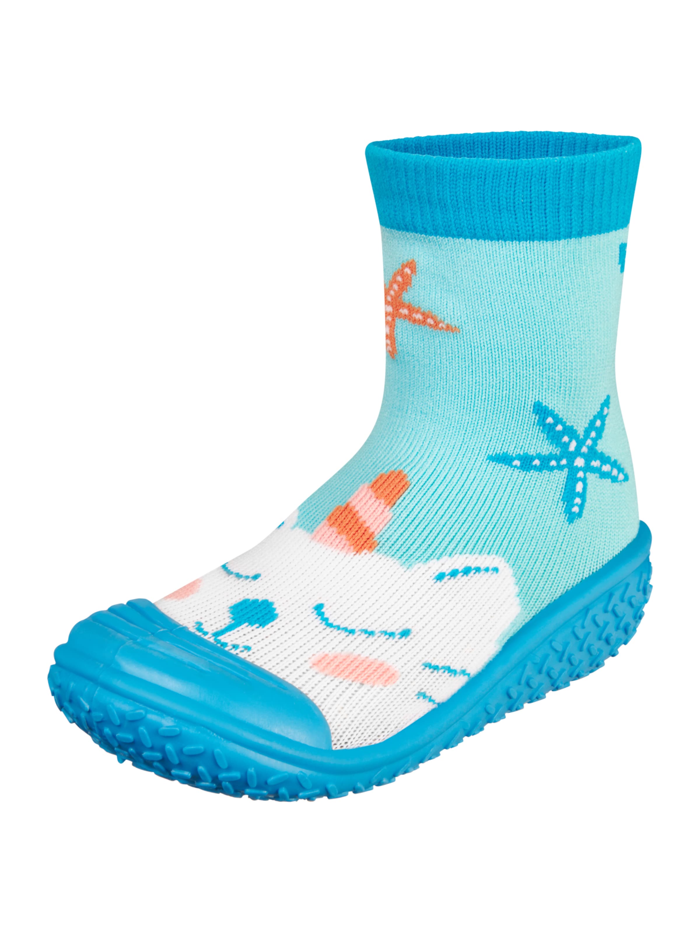 PLAYSHOES Rantakengät 'Einhornmeerkatze' värissä vihreä: etupuoli