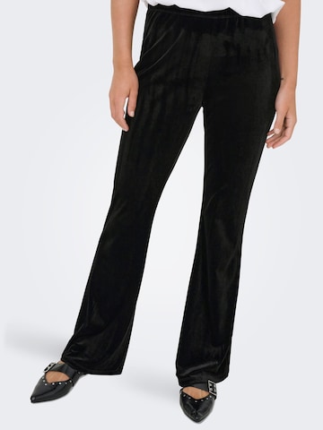 ONLY - Acampanado Pantalón 'ONLSMOOTH' en negro