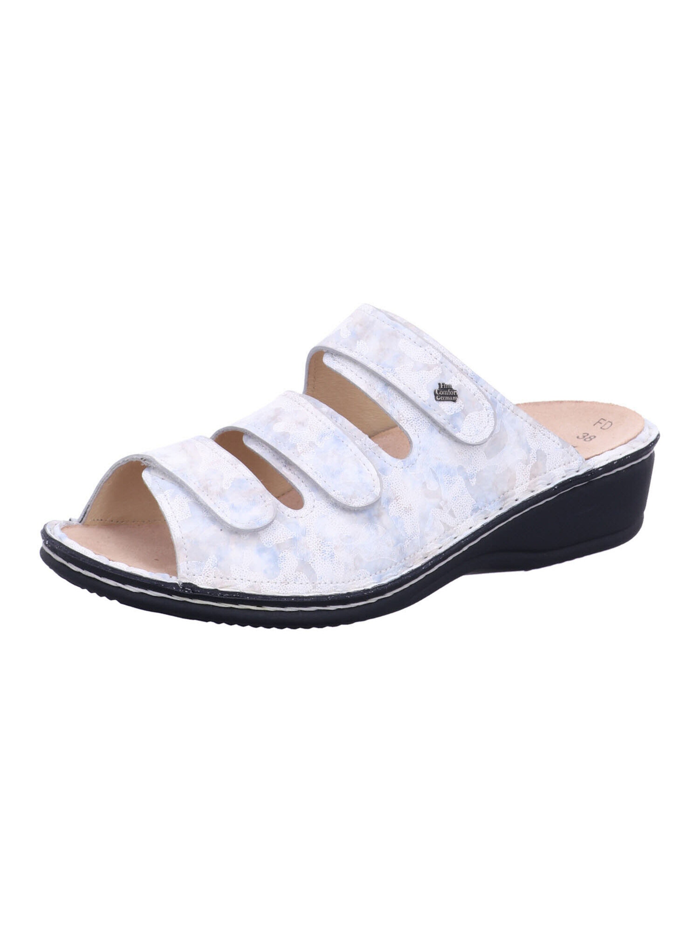 Finn Comfort Mules 'PISA' in Blue: front