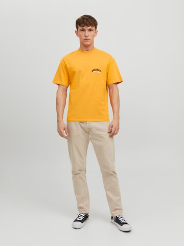 JACK & JONES Majica 'BRINK' | oranžna barva