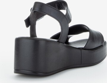 GABOR Strap Sandals in Black