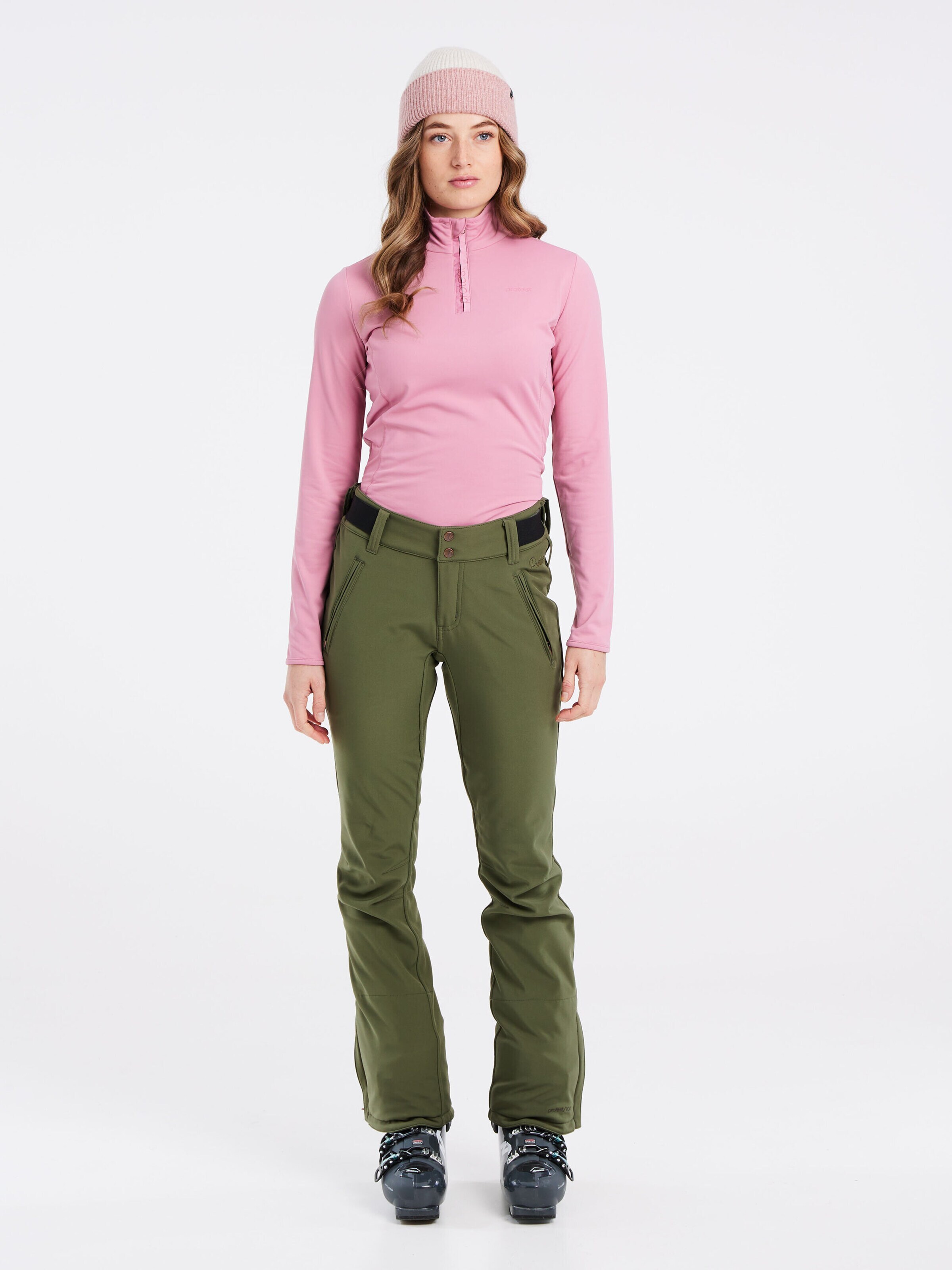 PROTEST Slim fit Workout Pants 'LOLE' in Green