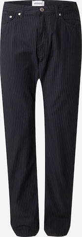 juoda WEEKDAY Laisvas Kelnės 'Space': priekis