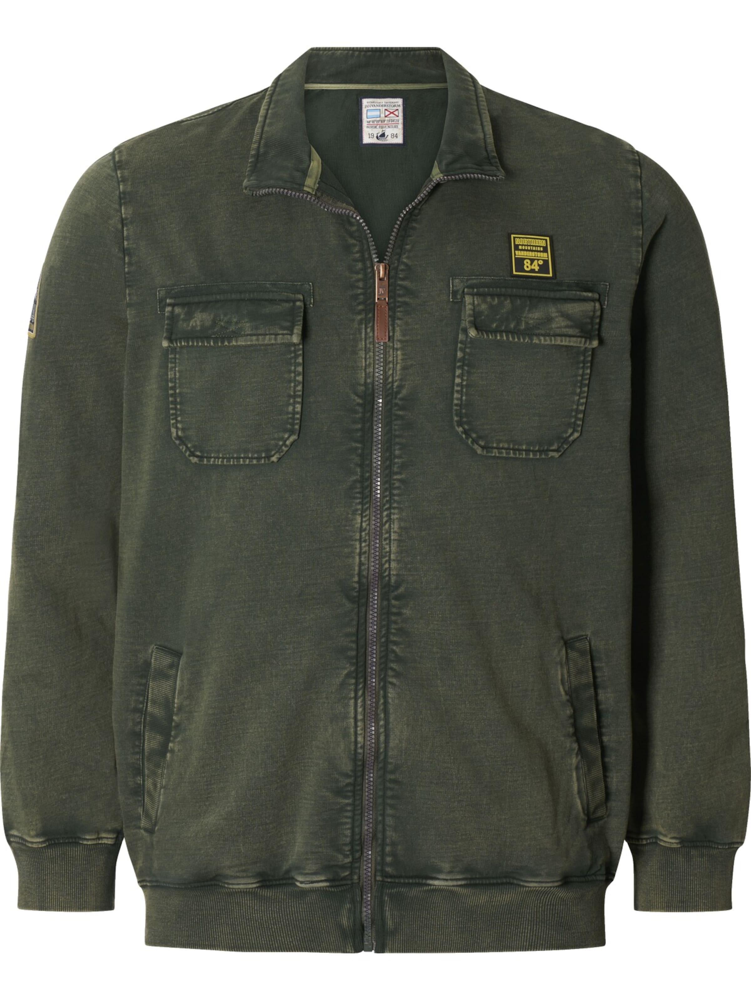 Jan Vanderstorm Between-Season Jacket 'Blankur' in Green: front