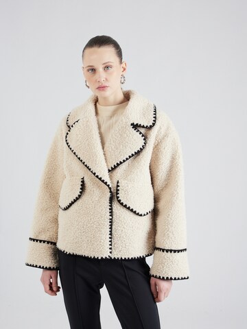 OBJECT Tussenjas 'SHIREN' in Beige: voorkant