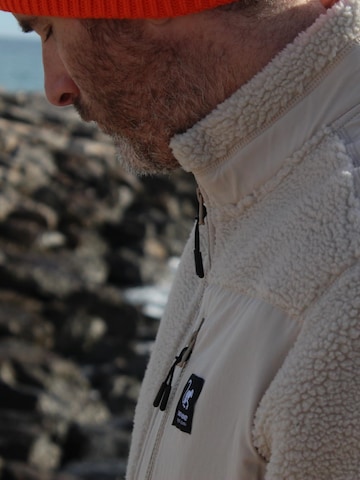 Surf Monkey Fleece jas in Beige