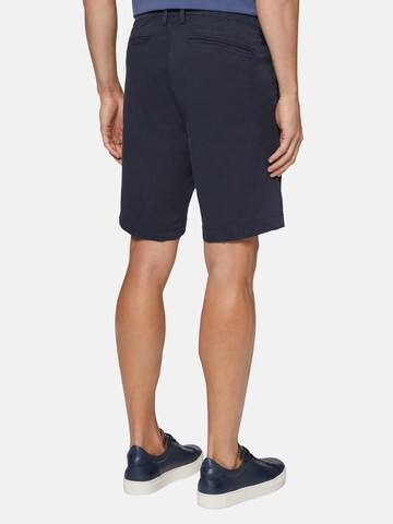 Coupe slim Pantalon à plis Boggi Milano en bleu