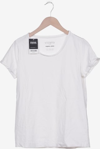 VIOLETA by Mango T-Shirt M in Weiß: predná strana