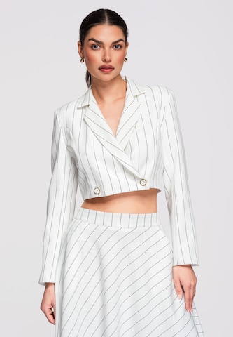 Ombre Blazers in Wit: voorkant