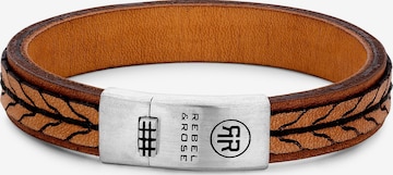Bracelet Rebel & Rose en marron : devant