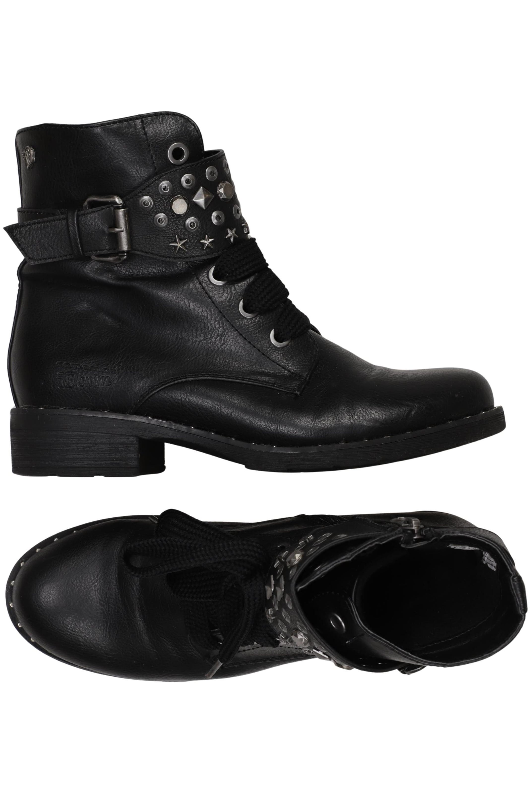 TOM TAILOR Stiefelette 39 in Schwarz: Vorderseite