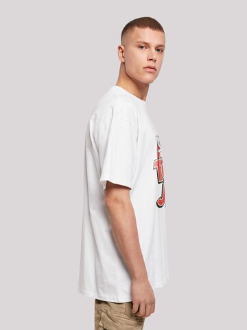 F4NT4STIC Shirt 'Tom And Jerry Distressed' in White