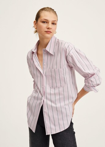 Camicia da donna 'Rayi' di MANGO in rosa: frontale