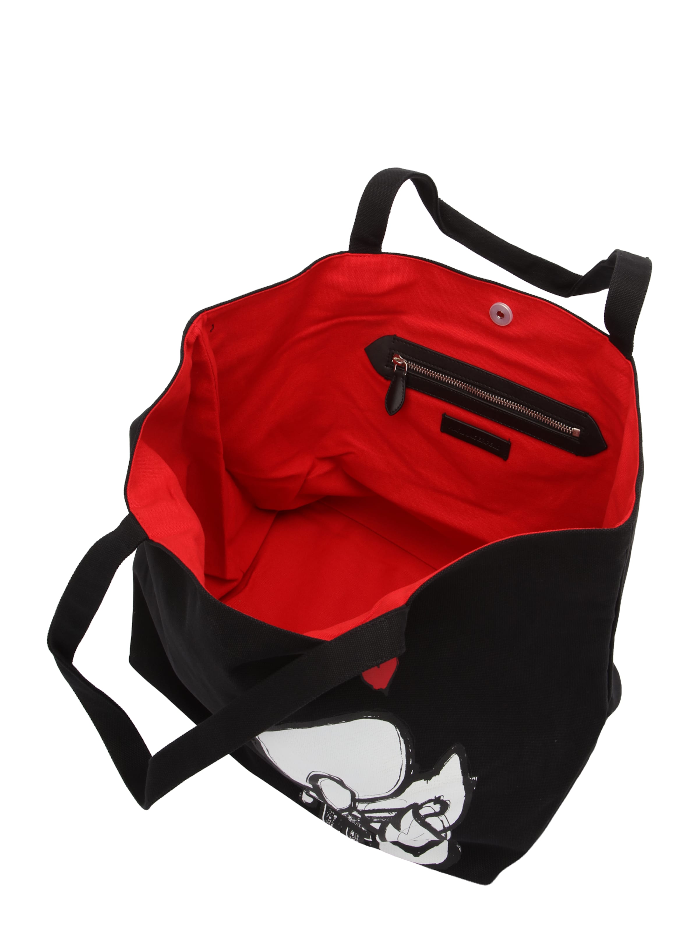 Karl Lagerfeld "Чанта тип ""Shopper""" 'Ikon Valentine' в черно